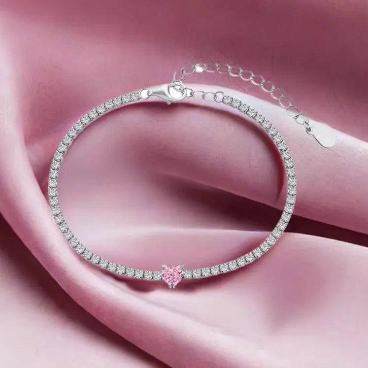 14 Ayar altın kaplama zirkon taşlı [Pembe Taşlı Pandora Bileklik] (Kopya)