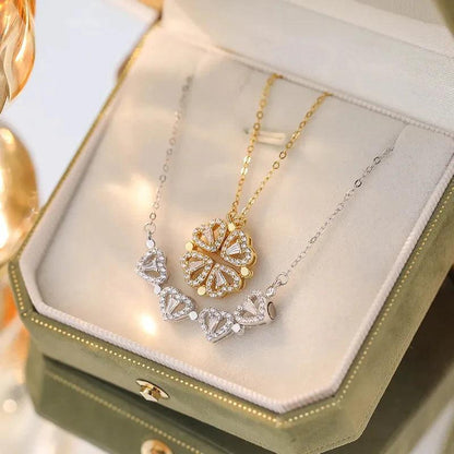 14 Ayar Altın Kaplama Açılır Yonca Kolye