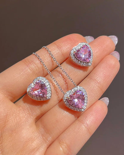 14 Ayar Altın Kaplama Pembe Taşlı Pandora Set