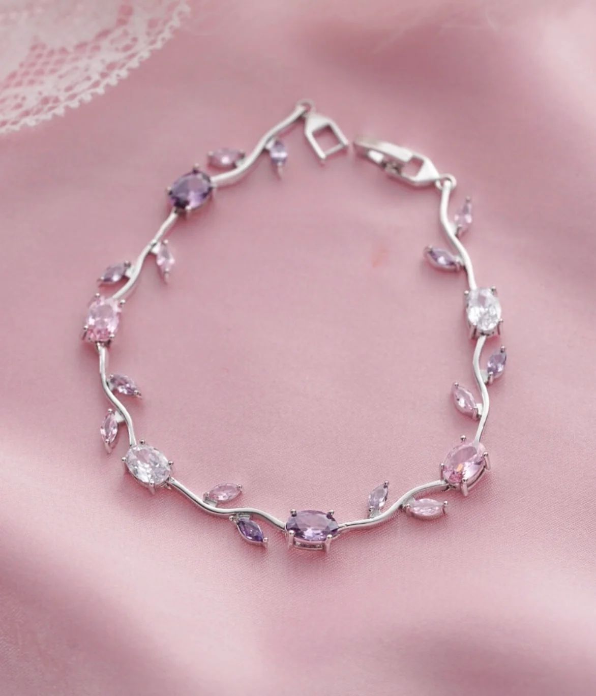 14 Ayar Altın Kaplama TULİP BRACELET ZİRKON TAŞLI Bileklik